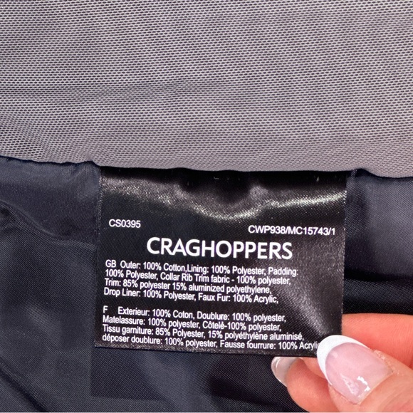 Craghoppers Women’s Aquadry Utility Parka Faux Fur Hood 14 - Picture 12 of 16